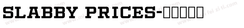 slabby prices字体转换
